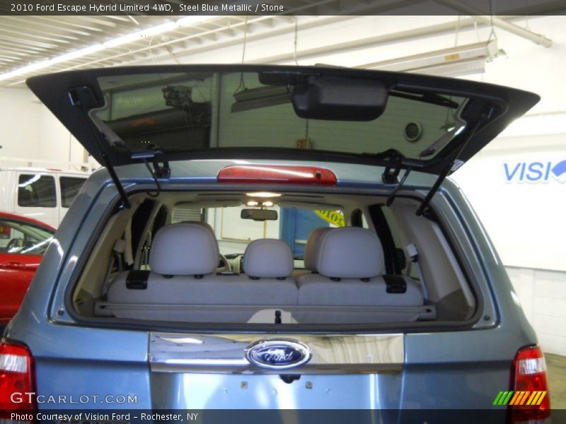 Steel Blue Metallic / Stone 2010 Ford Escape Hybrid Limited 4WD