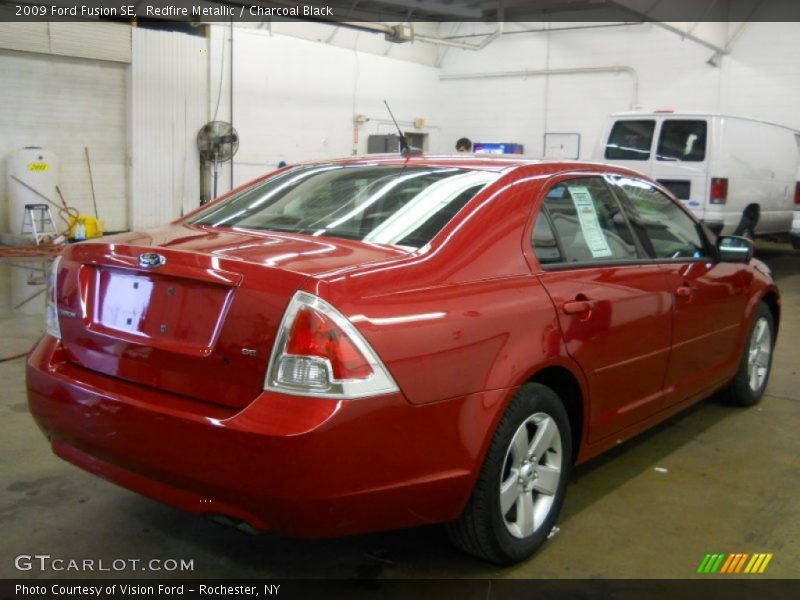 Redfire Metallic / Charcoal Black 2009 Ford Fusion SE