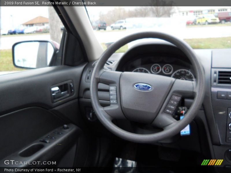 Redfire Metallic / Charcoal Black 2009 Ford Fusion SE