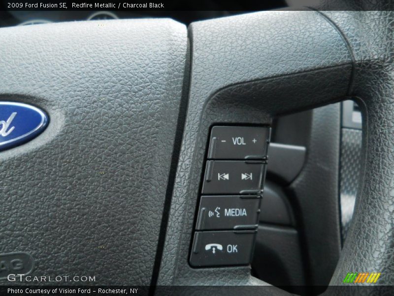 Redfire Metallic / Charcoal Black 2009 Ford Fusion SE