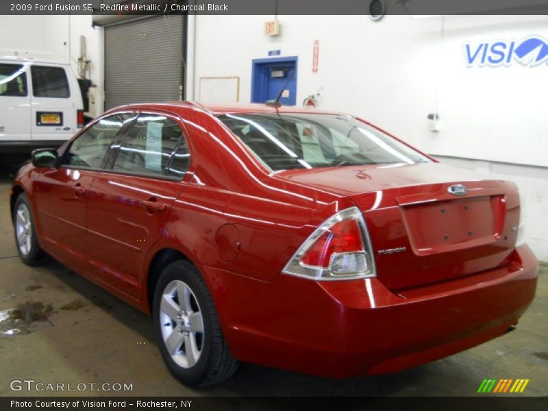 Redfire Metallic / Charcoal Black 2009 Ford Fusion SE