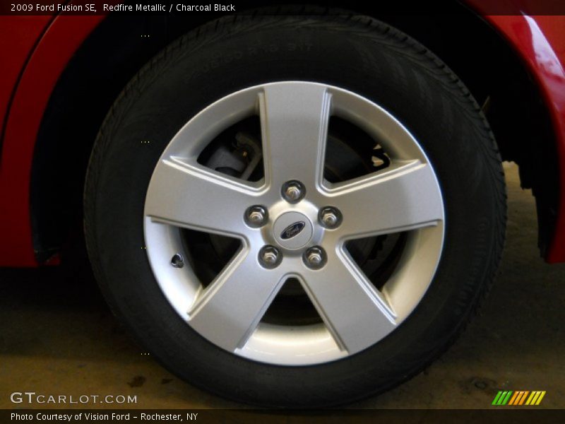 Redfire Metallic / Charcoal Black 2009 Ford Fusion SE