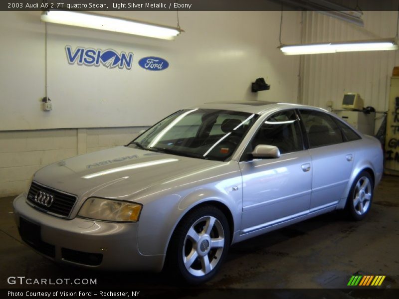 Light Silver Metallic / Ebony 2003 Audi A6 2.7T quattro Sedan