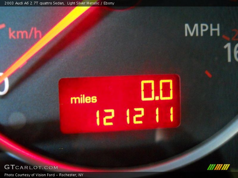 Light Silver Metallic / Ebony 2003 Audi A6 2.7T quattro Sedan