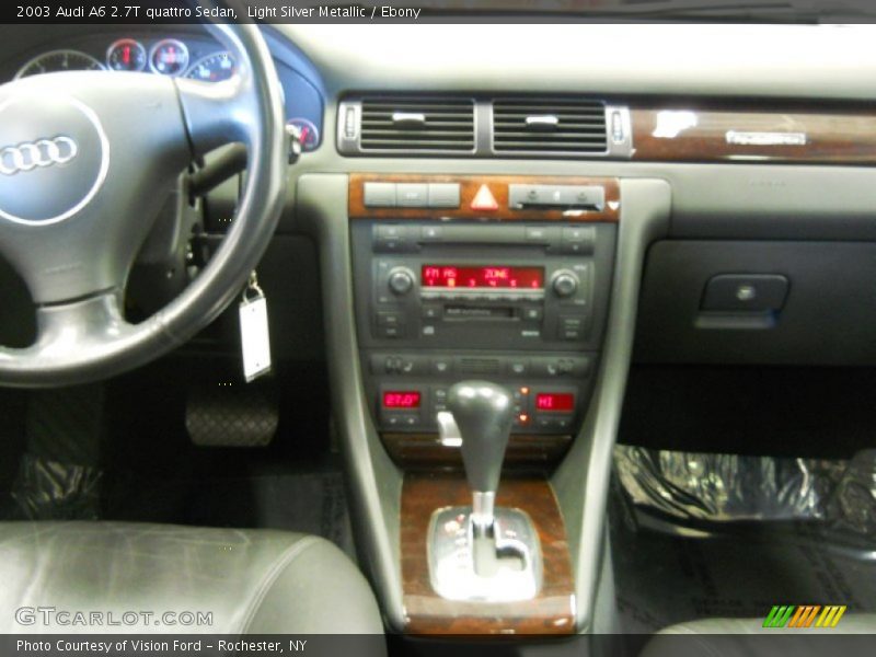 Light Silver Metallic / Ebony 2003 Audi A6 2.7T quattro Sedan