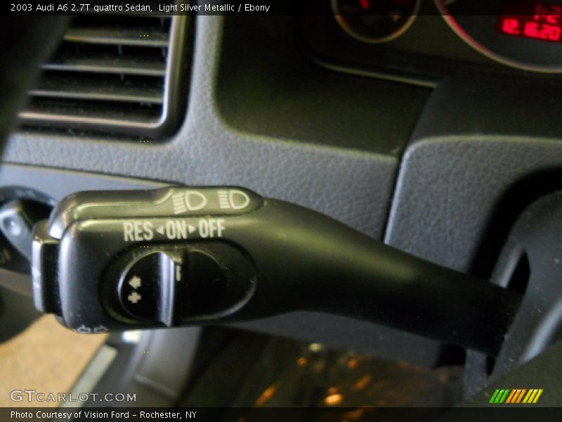 Light Silver Metallic / Ebony 2003 Audi A6 2.7T quattro Sedan