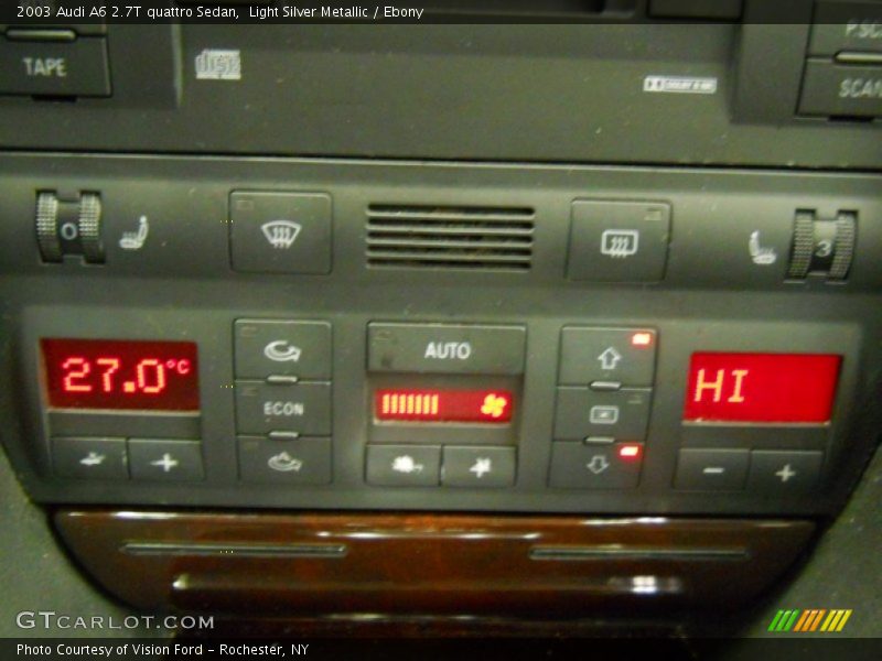 Light Silver Metallic / Ebony 2003 Audi A6 2.7T quattro Sedan