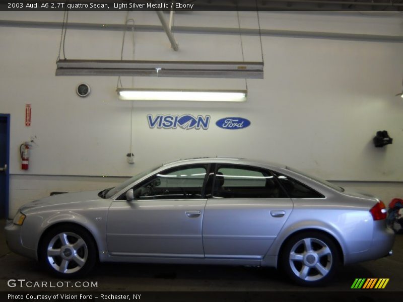 Light Silver Metallic / Ebony 2003 Audi A6 2.7T quattro Sedan