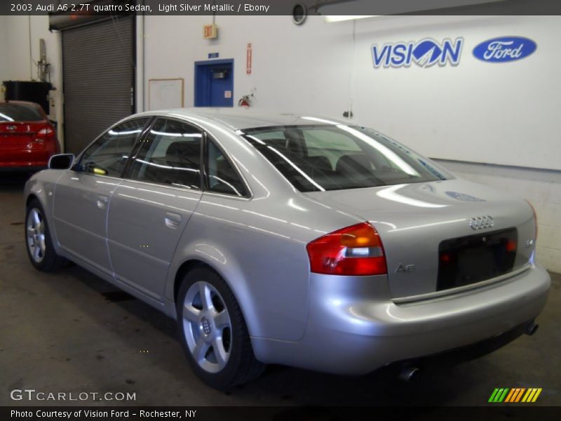 Light Silver Metallic / Ebony 2003 Audi A6 2.7T quattro Sedan