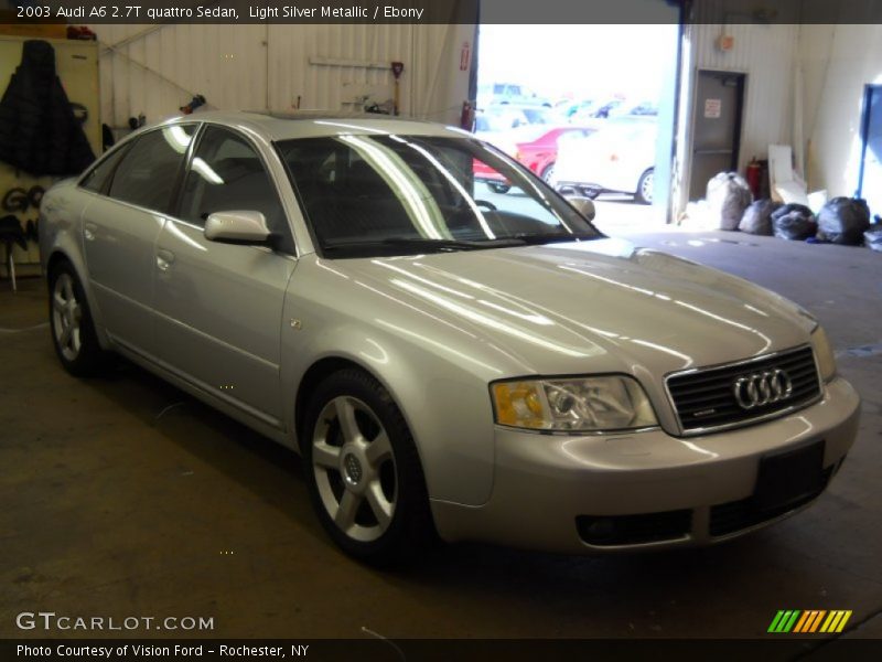 Light Silver Metallic / Ebony 2003 Audi A6 2.7T quattro Sedan