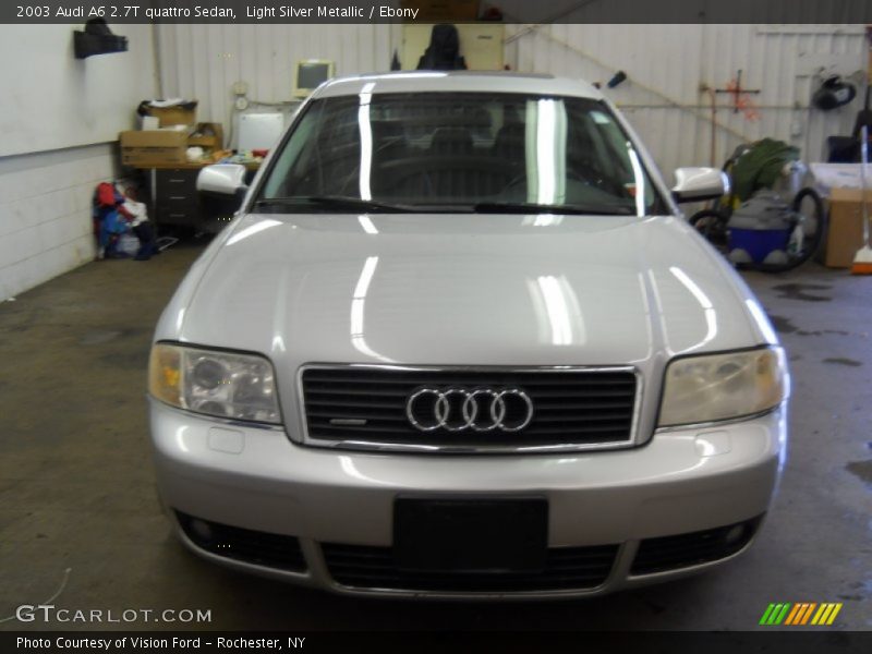 Light Silver Metallic / Ebony 2003 Audi A6 2.7T quattro Sedan