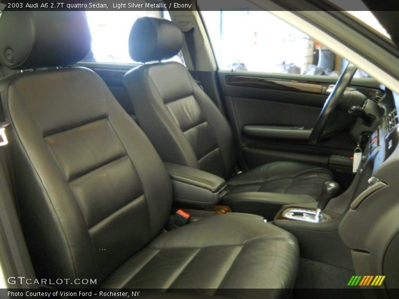 Light Silver Metallic / Ebony 2003 Audi A6 2.7T quattro Sedan