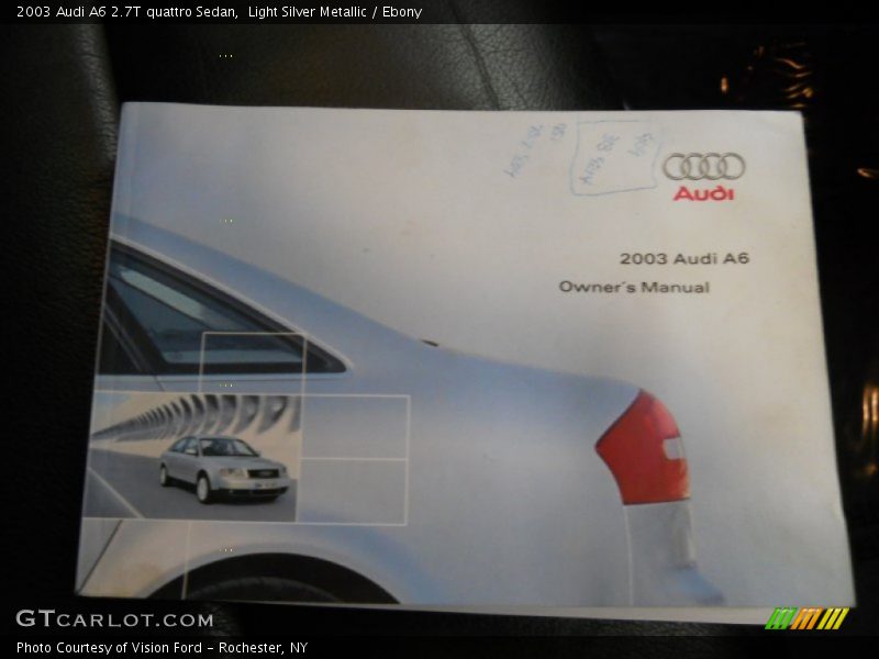 Light Silver Metallic / Ebony 2003 Audi A6 2.7T quattro Sedan