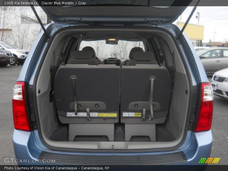 Glacier Blue Metallic / Gray 2008 Kia Sedona LX