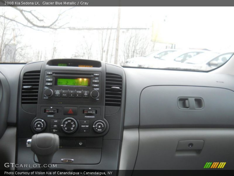 Glacier Blue Metallic / Gray 2008 Kia Sedona LX