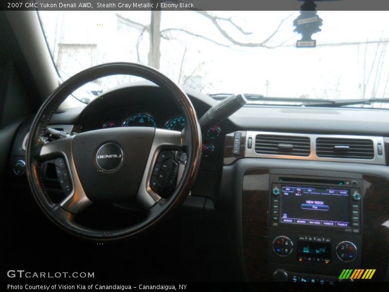 Stealth Gray Metallic / Ebony Black 2007 GMC Yukon Denali AWD