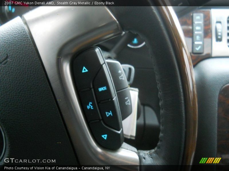 Stealth Gray Metallic / Ebony Black 2007 GMC Yukon Denali AWD