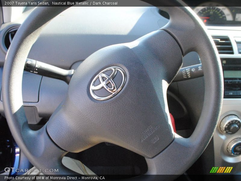 Nautical Blue Metallic / Dark Charcoal 2007 Toyota Yaris Sedan