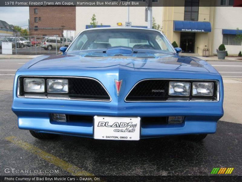 Martinique Blue Metallic / Light Blue 1978 Pontiac Firebird Trans Am Coupe