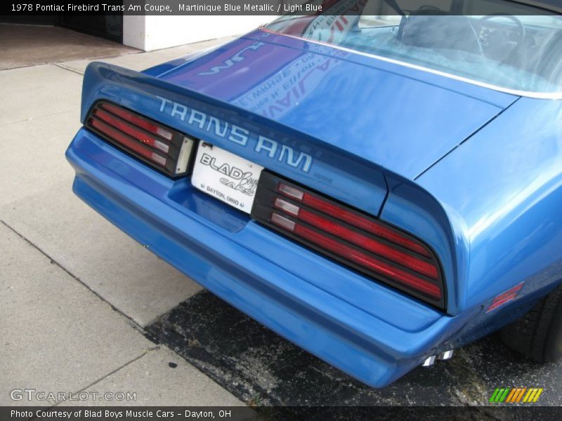 Martinique Blue Metallic / Light Blue 1978 Pontiac Firebird Trans Am Coupe