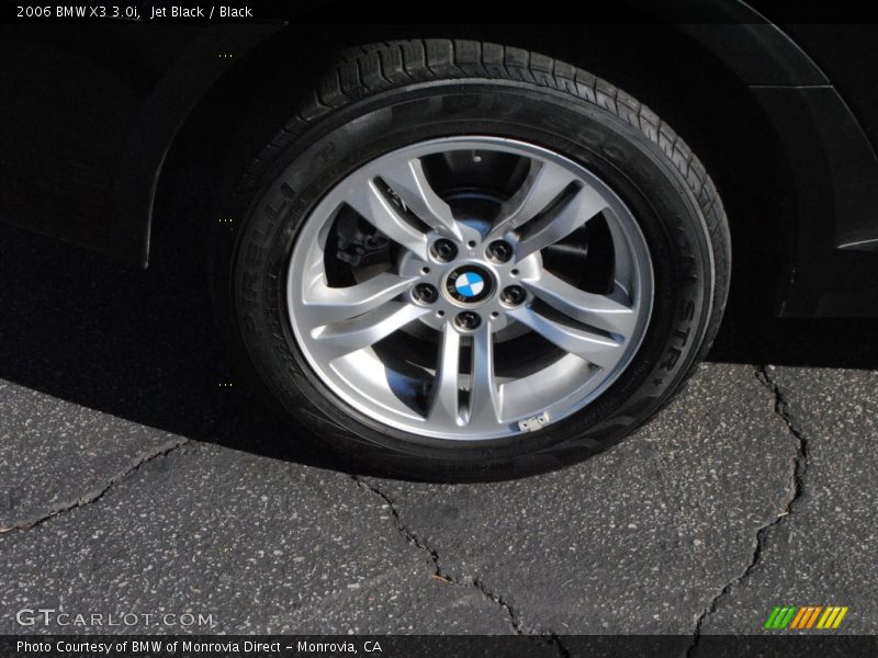 Jet Black / Black 2006 BMW X3 3.0i
