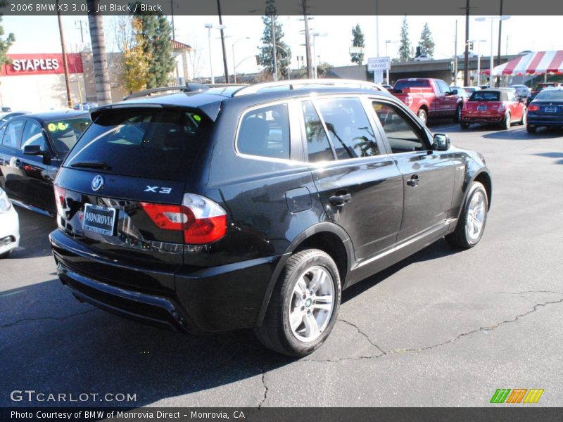 Jet Black / Black 2006 BMW X3 3.0i