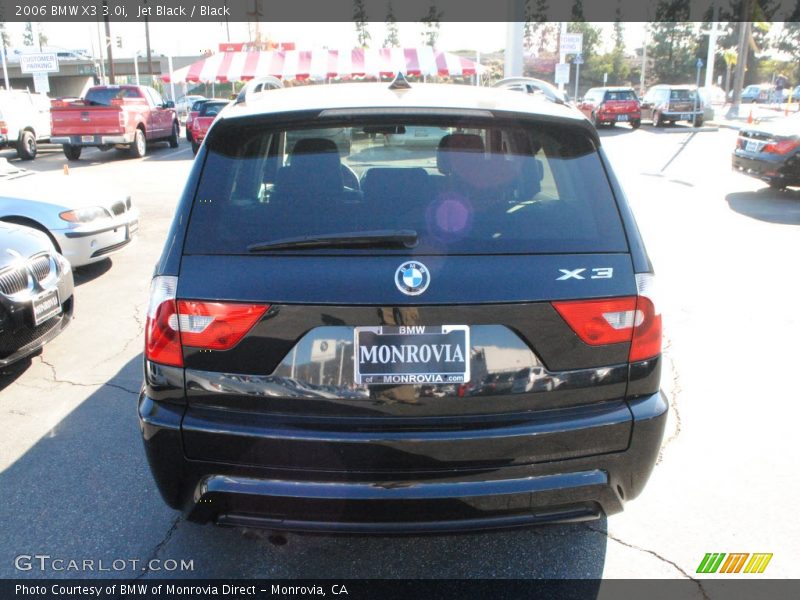 Jet Black / Black 2006 BMW X3 3.0i