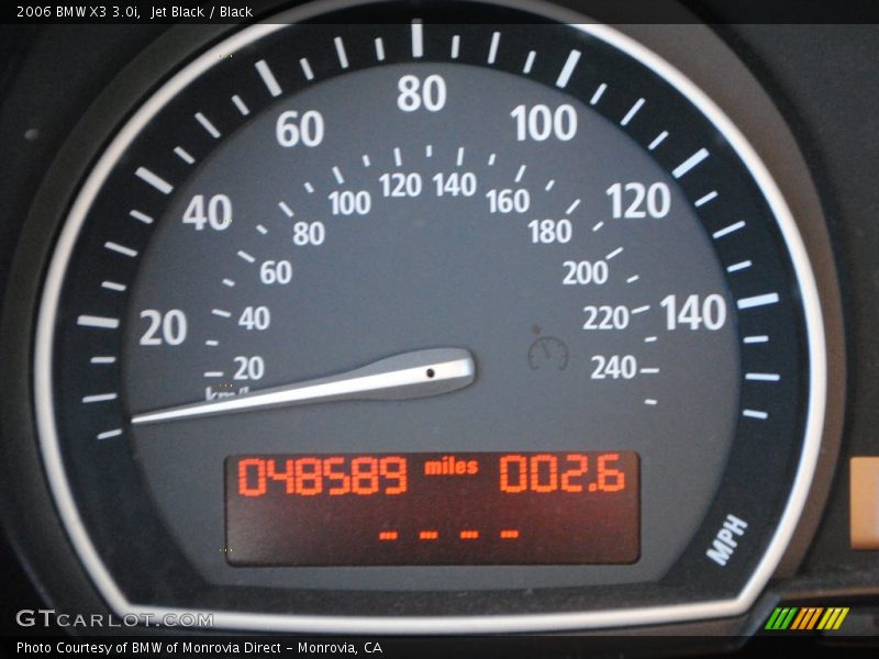 Jet Black / Black 2006 BMW X3 3.0i
