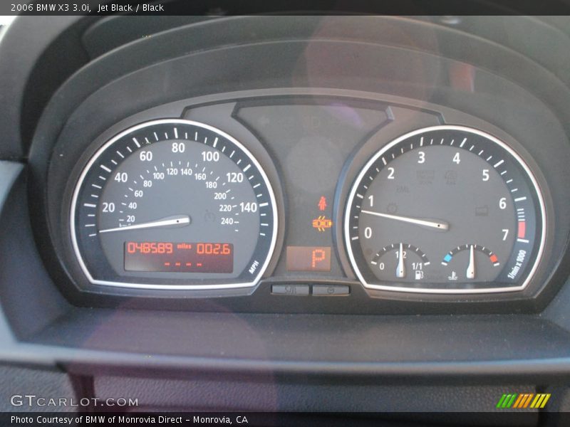 Jet Black / Black 2006 BMW X3 3.0i