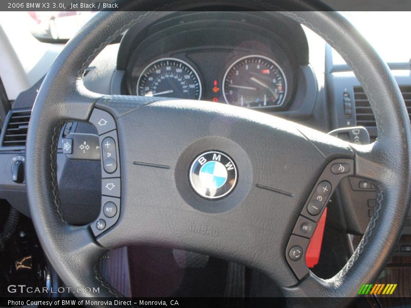Jet Black / Black 2006 BMW X3 3.0i