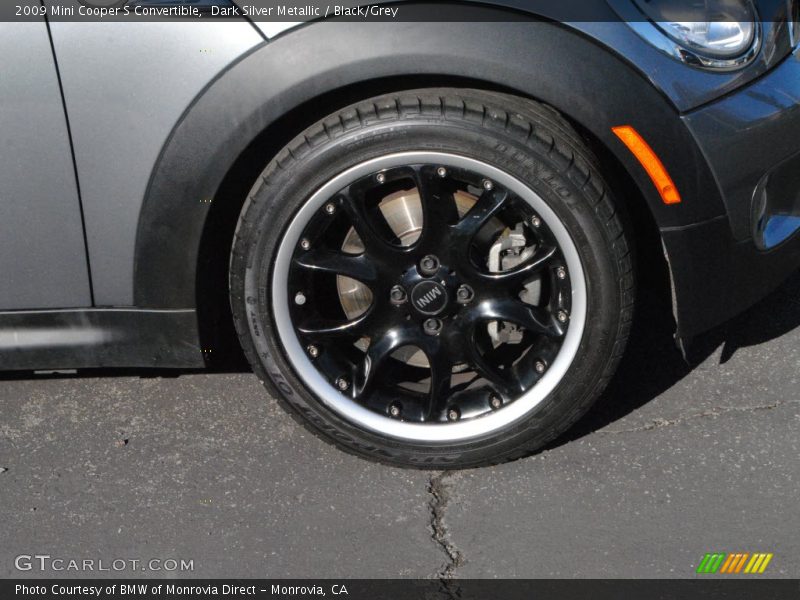 Dark Silver Metallic / Black/Grey 2009 Mini Cooper S Convertible