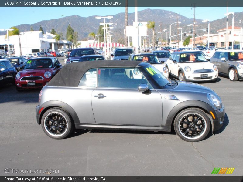 Dark Silver Metallic / Black/Grey 2009 Mini Cooper S Convertible
