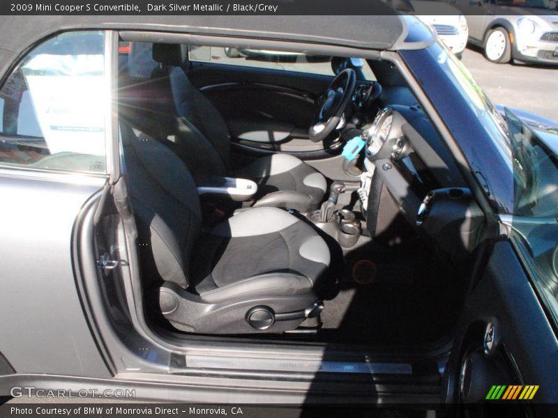 Dark Silver Metallic / Black/Grey 2009 Mini Cooper S Convertible