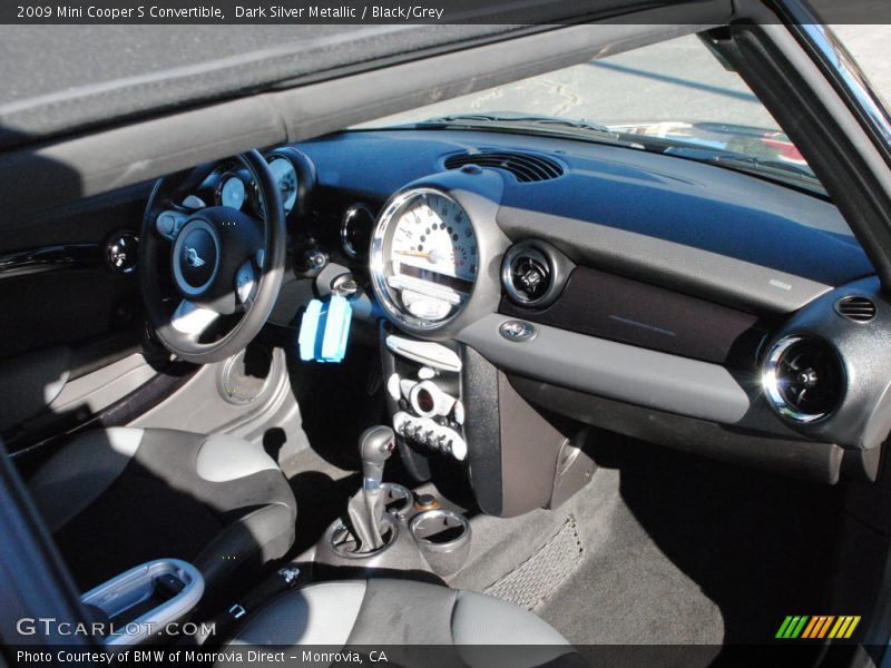 Dark Silver Metallic / Black/Grey 2009 Mini Cooper S Convertible