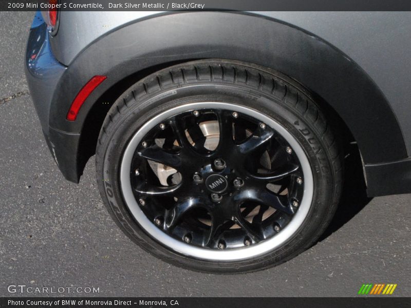 Dark Silver Metallic / Black/Grey 2009 Mini Cooper S Convertible