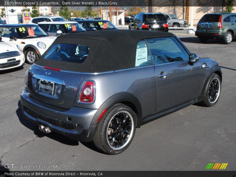 Dark Silver Metallic / Black/Grey 2009 Mini Cooper S Convertible