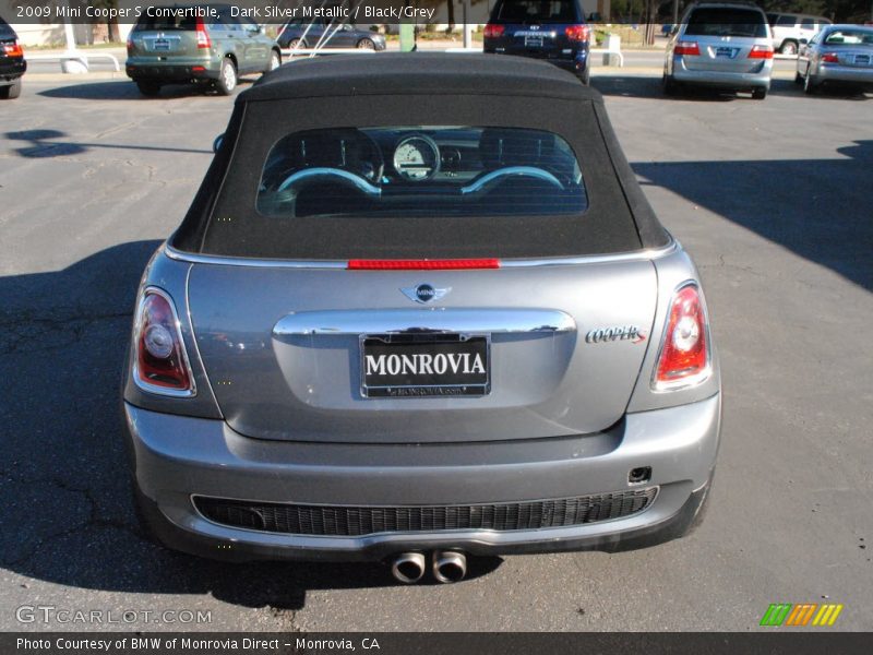 Dark Silver Metallic / Black/Grey 2009 Mini Cooper S Convertible