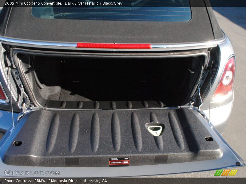 Dark Silver Metallic / Black/Grey 2009 Mini Cooper S Convertible
