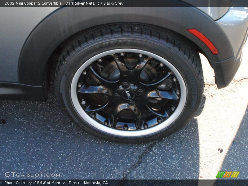 Dark Silver Metallic / Black/Grey 2009 Mini Cooper S Convertible