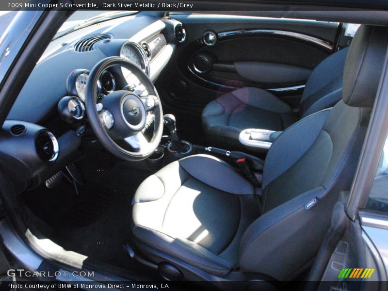 Dark Silver Metallic / Black/Grey 2009 Mini Cooper S Convertible