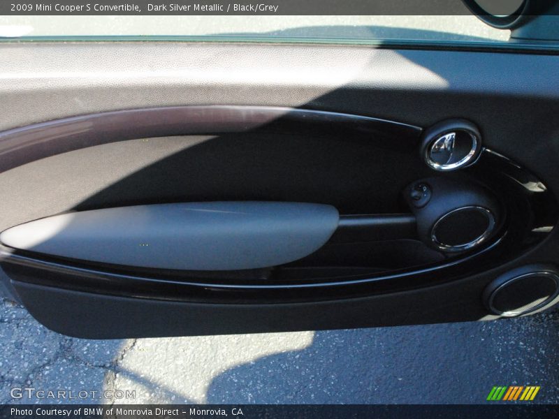 Dark Silver Metallic / Black/Grey 2009 Mini Cooper S Convertible