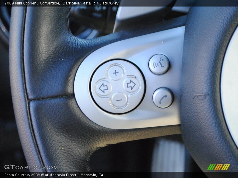 Dark Silver Metallic / Black/Grey 2009 Mini Cooper S Convertible