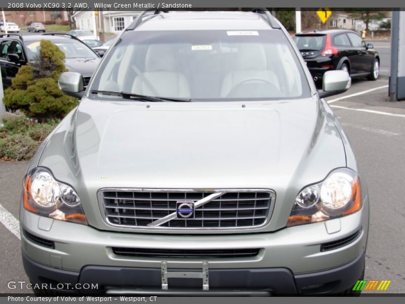 Willow Green Metallic / Sandstone 2008 Volvo XC90 3.2 AWD