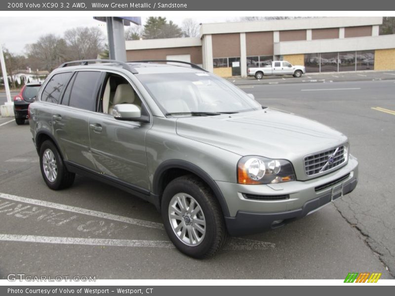 Willow Green Metallic / Sandstone 2008 Volvo XC90 3.2 AWD