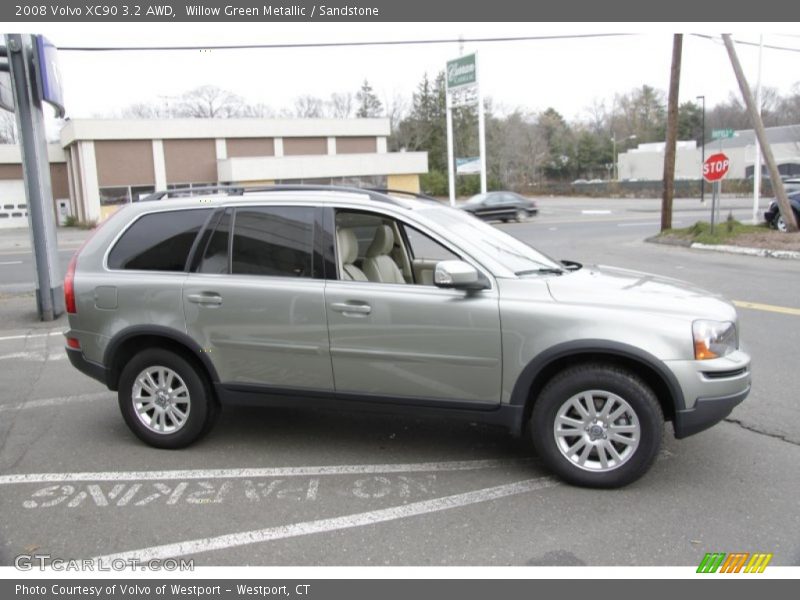 Willow Green Metallic / Sandstone 2008 Volvo XC90 3.2 AWD