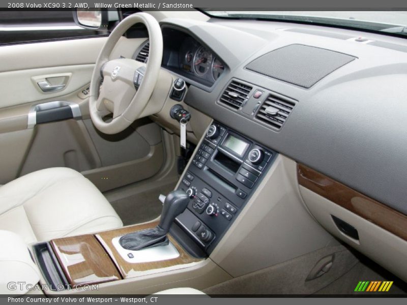 Willow Green Metallic / Sandstone 2008 Volvo XC90 3.2 AWD