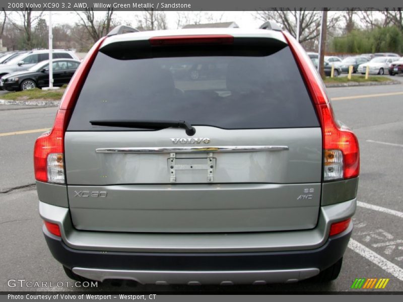 Willow Green Metallic / Sandstone 2008 Volvo XC90 3.2 AWD
