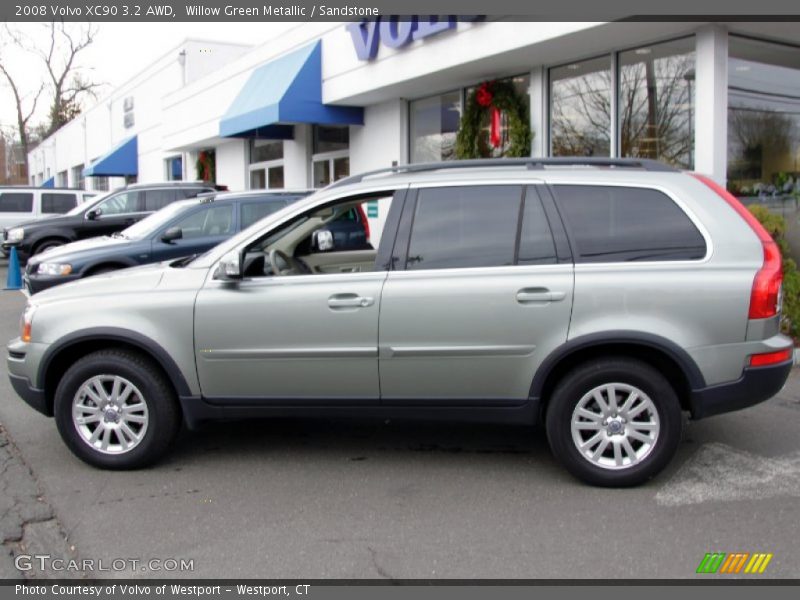 Willow Green Metallic / Sandstone 2008 Volvo XC90 3.2 AWD