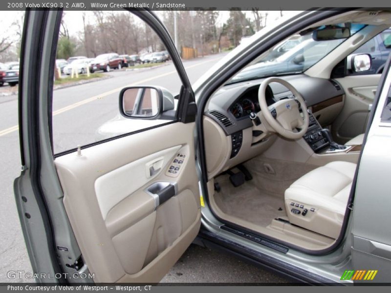 Willow Green Metallic / Sandstone 2008 Volvo XC90 3.2 AWD