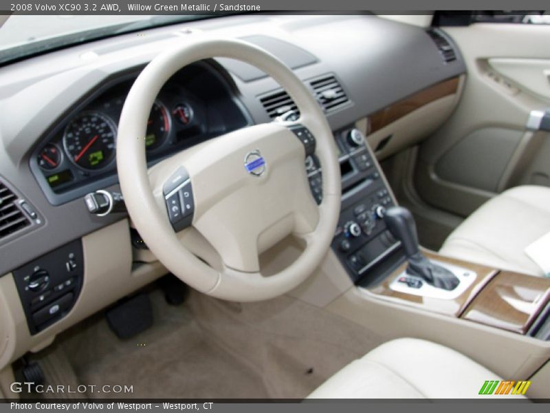 Willow Green Metallic / Sandstone 2008 Volvo XC90 3.2 AWD